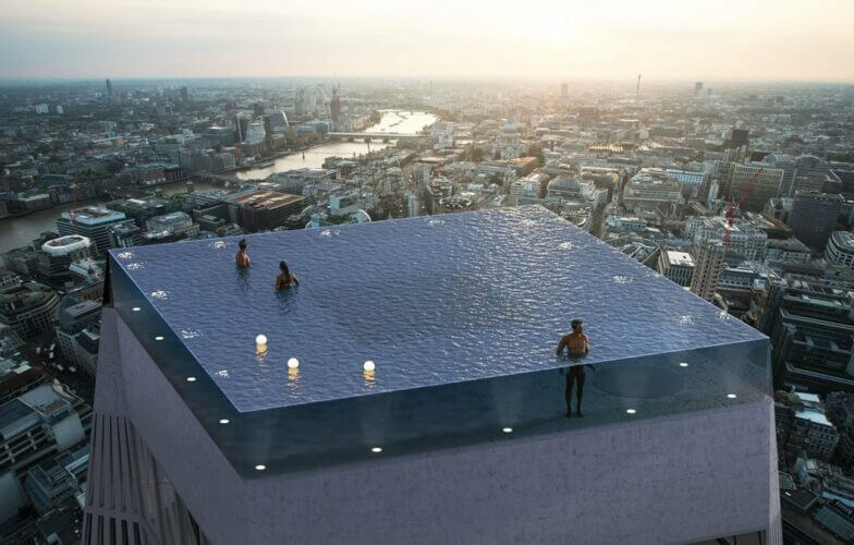 London 360 Grad Infinity Pool