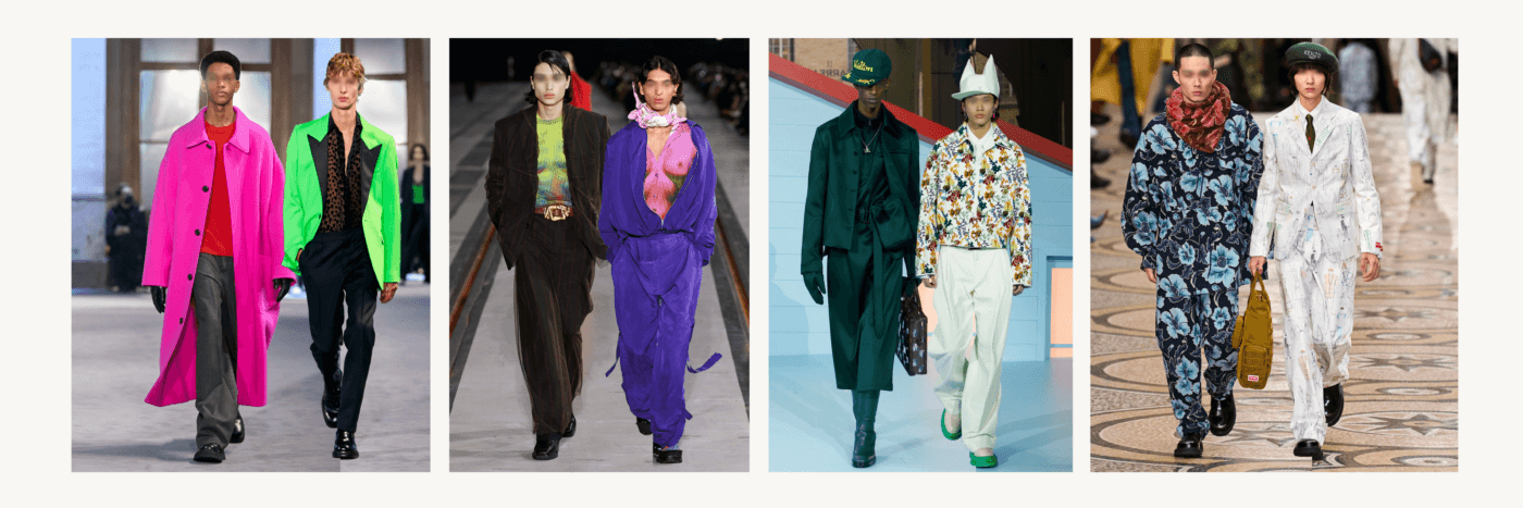 Our favorites shows from the fall winter fashion week are Ami, Y/Project, Louis Vuitton, and Kenzo