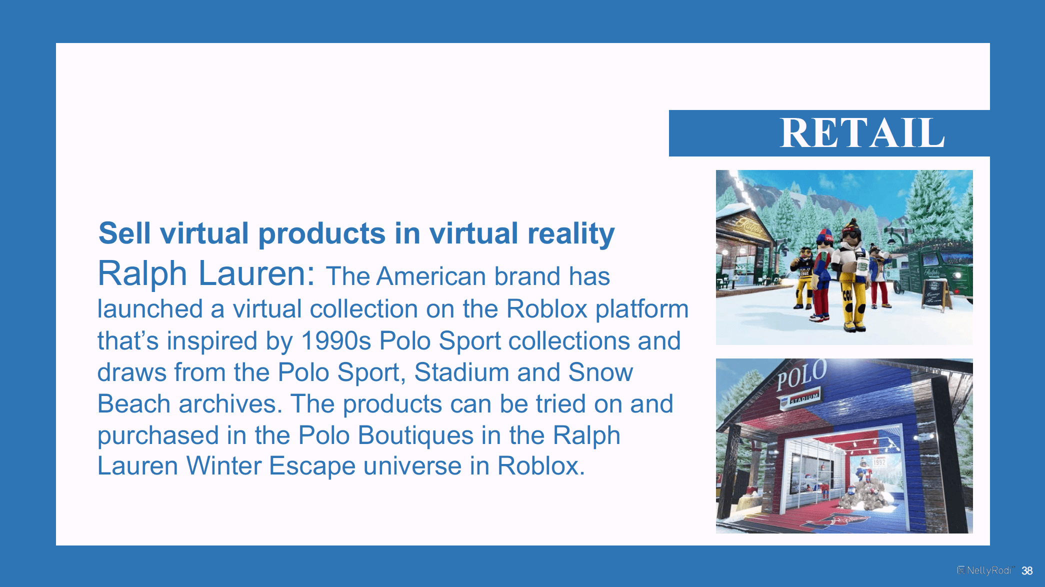 Polo Sport has launched a virtual collection on the Roblox platform that’s inspired by 1990s Polo Sport