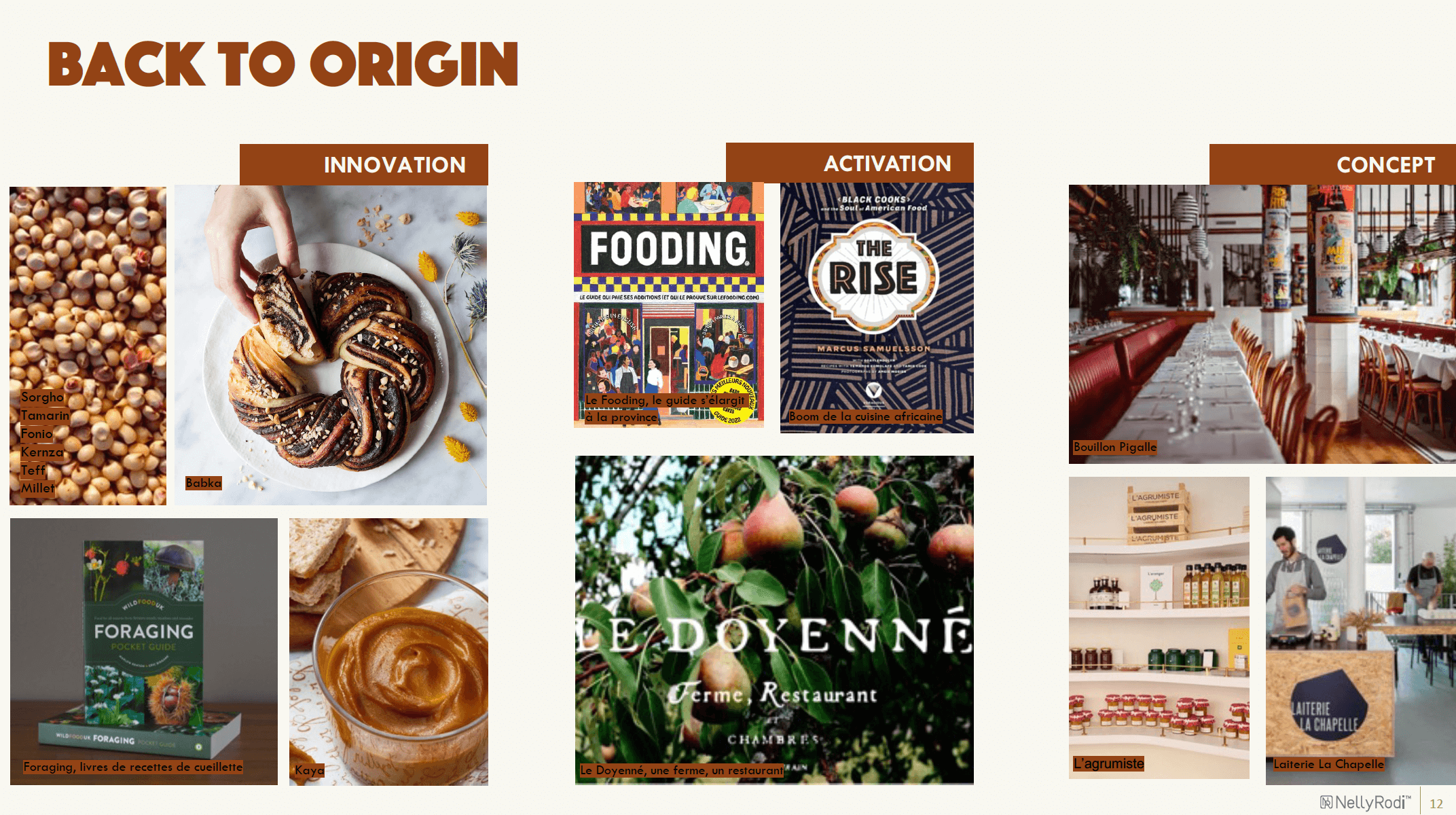 BACK TO ORIGIN - Food étude tendances