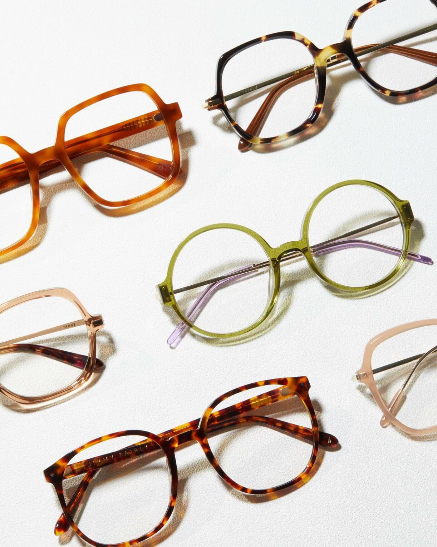 Différentes montures des lunettes Jimmy Fairly