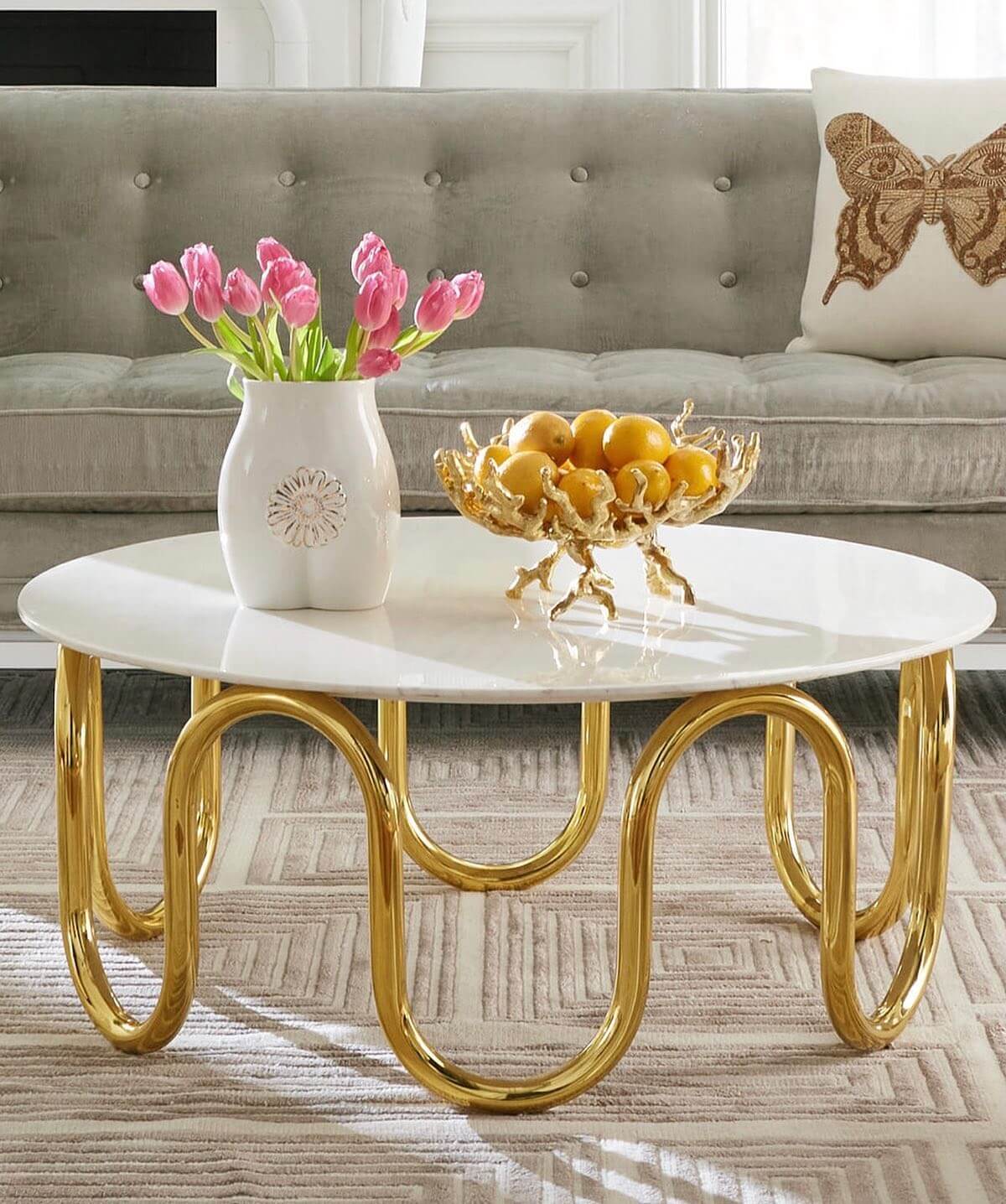 Table basse designer par Jonathan Adler