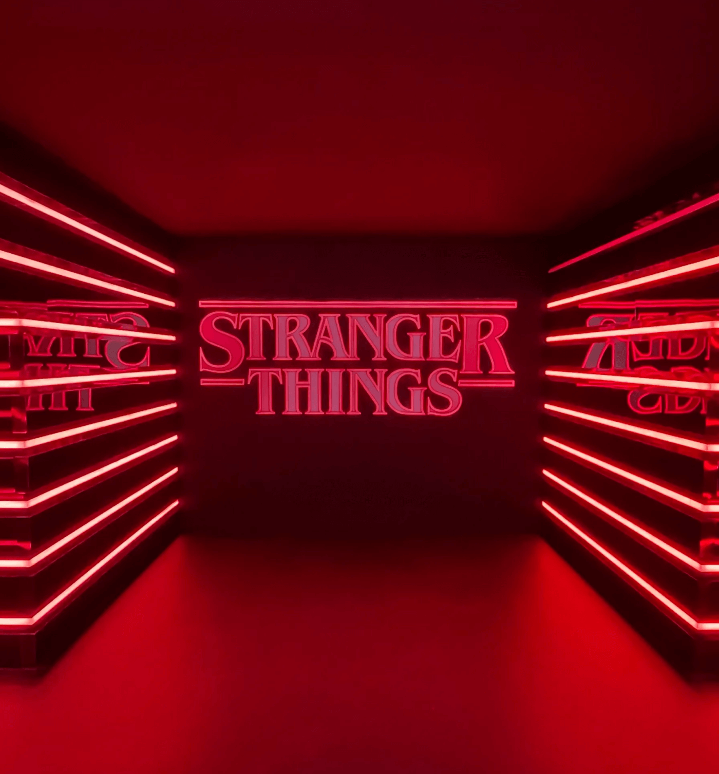 Entrée du pop up store stranger things