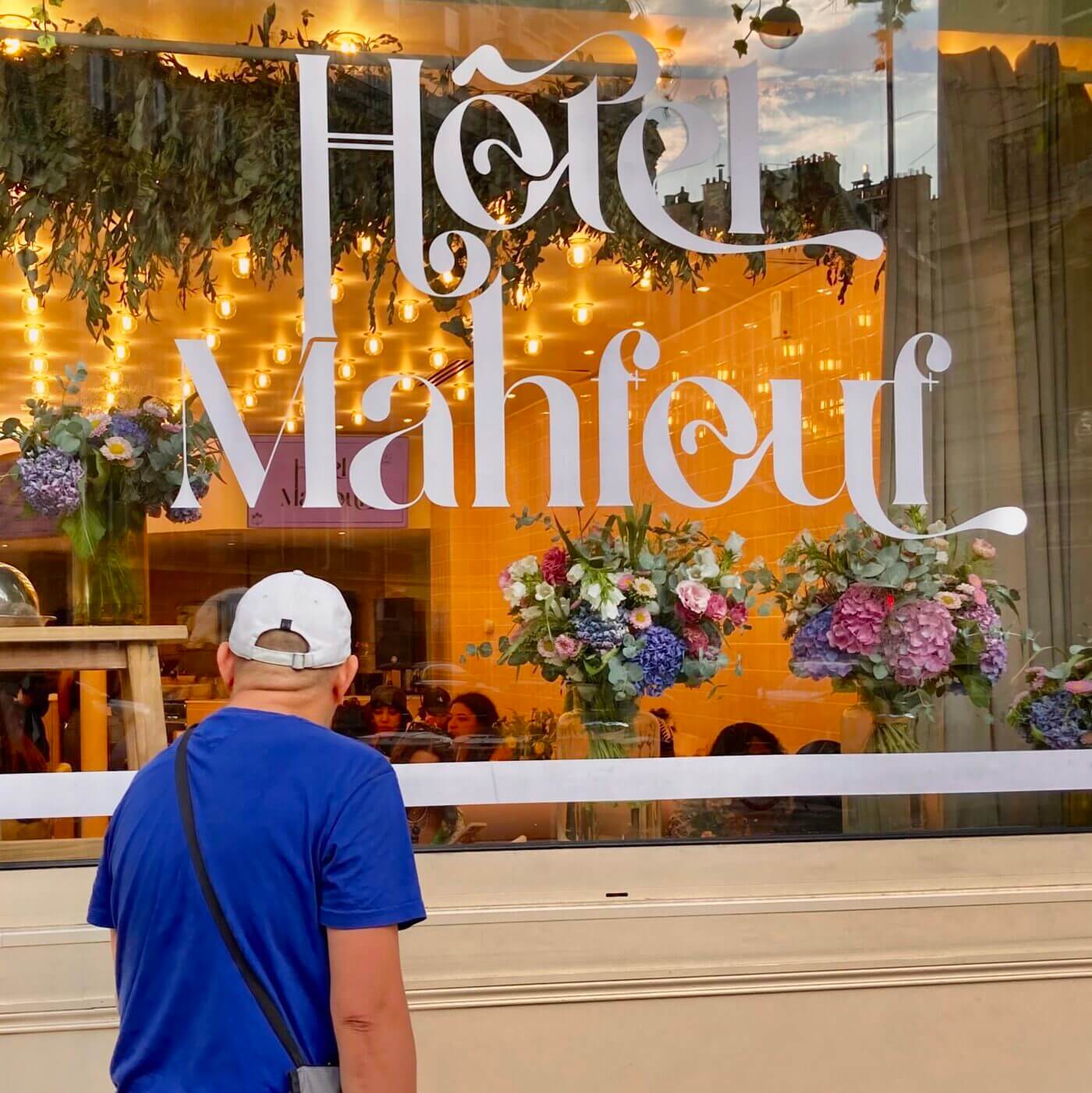 extérieur du pop-up store Hôtel Mahfouf