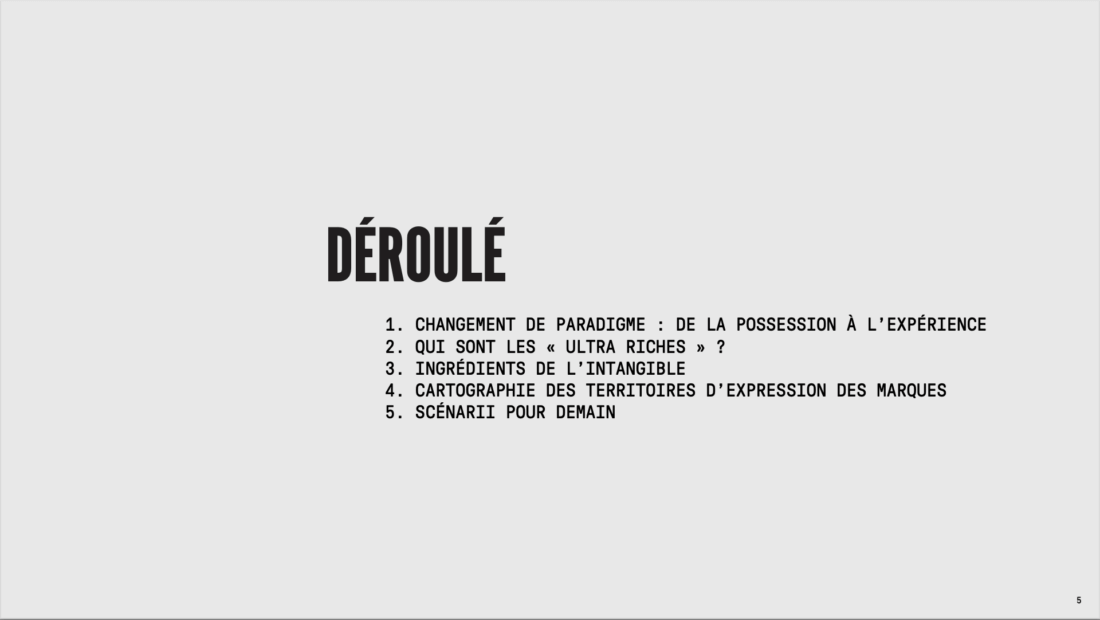 Déroulé